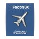 Falcon 8X Pin Badge