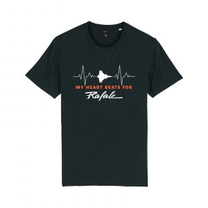 UnisexteeshirtwithlogoMyheartbeatsforRafale