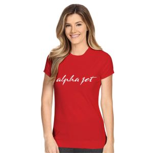 AlphaJetUnisexRedTShirt